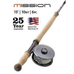 MISSION TWO-HANDED, 10-WEIGHT 15' FLY ROD