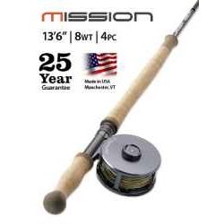 MISSION TWO-HANDED, 8-WEIGHT 13' 6" FLY ROD